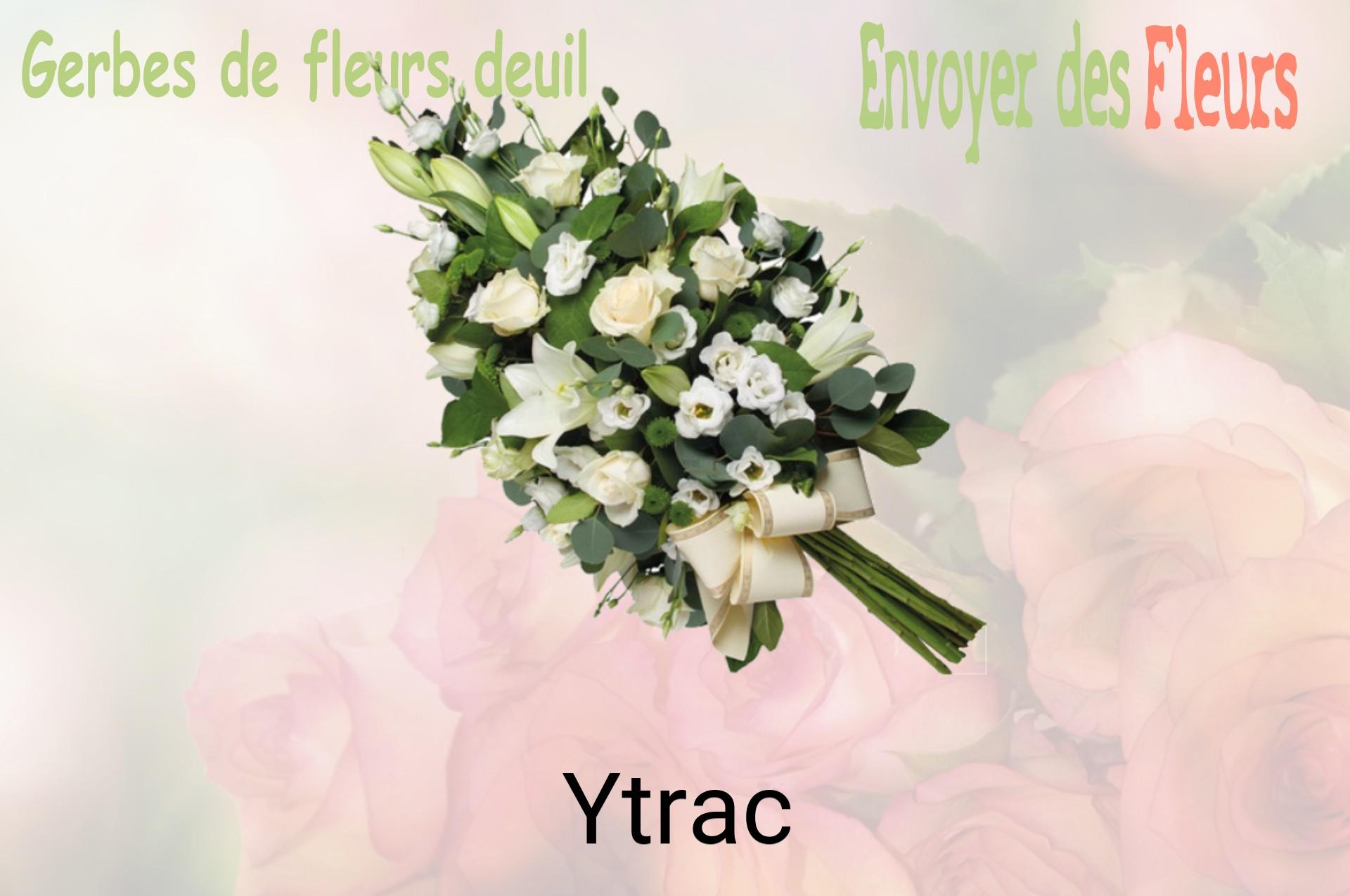 Gerbe de fleurs de deuil livrée à Ytrac